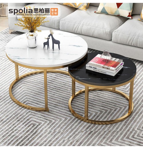 Modern Nordic Coffee Table Living Room Simple Tea Table Set Small Light Luxury Apartment Table White Black Modern Nordic Coffee Table Living Room Simple Tea Table Set Small Light Luxury Apartment Table White Black