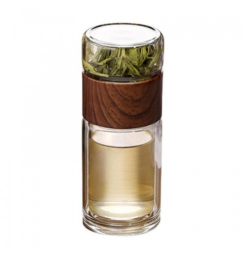 Support Customization Mini Portable Double Tumbler Tea Gift Separation Infuser Cup Custom Mug tea Cups Glass Bottles Support Customization Mini Portable Double Tumbler Tea Gift Separation Infuser Cup Custom Mug tea Cups Glass Bottles
